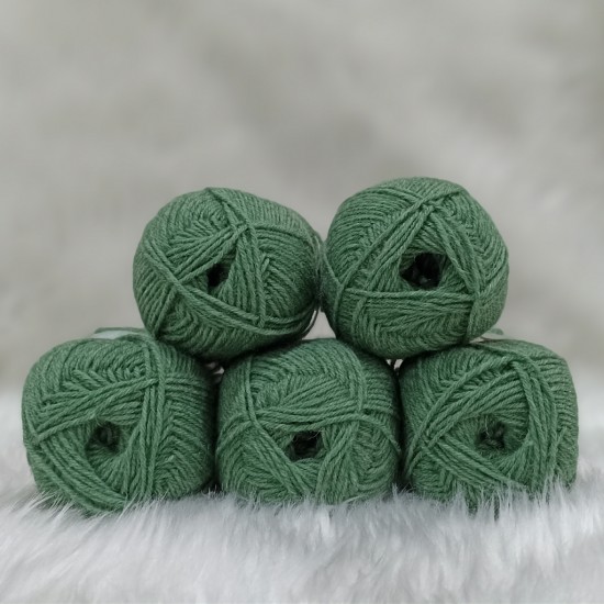  500 gr  Nako Outlet  %75 Wool El örgü İpi  - Yeşil