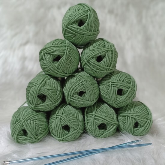 50 gr 10 Adet %100 Wool İhraç Fazlası El Örgü İpi - Çağla 