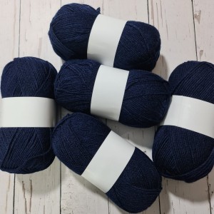 500 gr  Nako Outlet  - Wool El örgü İpi : Lacivert